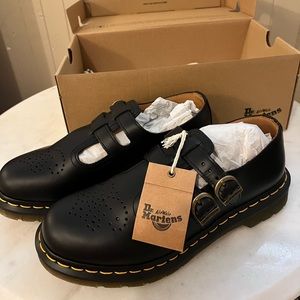 8065 SMOOTH LEATHER MARY JANE SHOES (black)